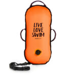 Open Water SWimming Safety -Buddyswim ultra light safety buoy (orange)