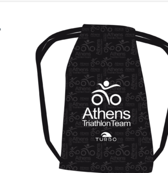 Athens Triathlon Black & White Mesh Bag