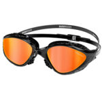 Buddyswim Goggles OzeanX Black/Orange Mirror