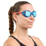 Buddyswim Goggles OzeanX Navy-Red/Blue Mirror - Image 3