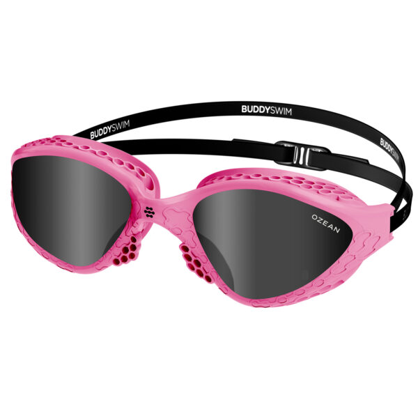 Buddyswim Goggles Ozean Pink-Black/Smoke