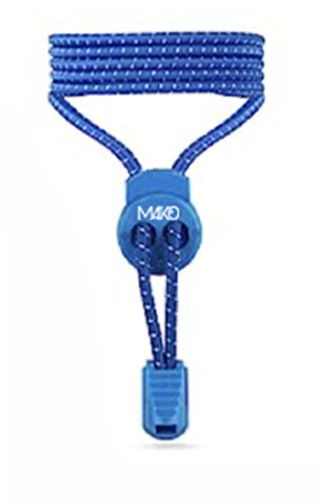 5270001 Elastic laces BLUE Γαλλικά ΜΑΚΟ Ελαστικά Κορδόνια αθλητικών παπουτσιών (μπλε) - Image 1