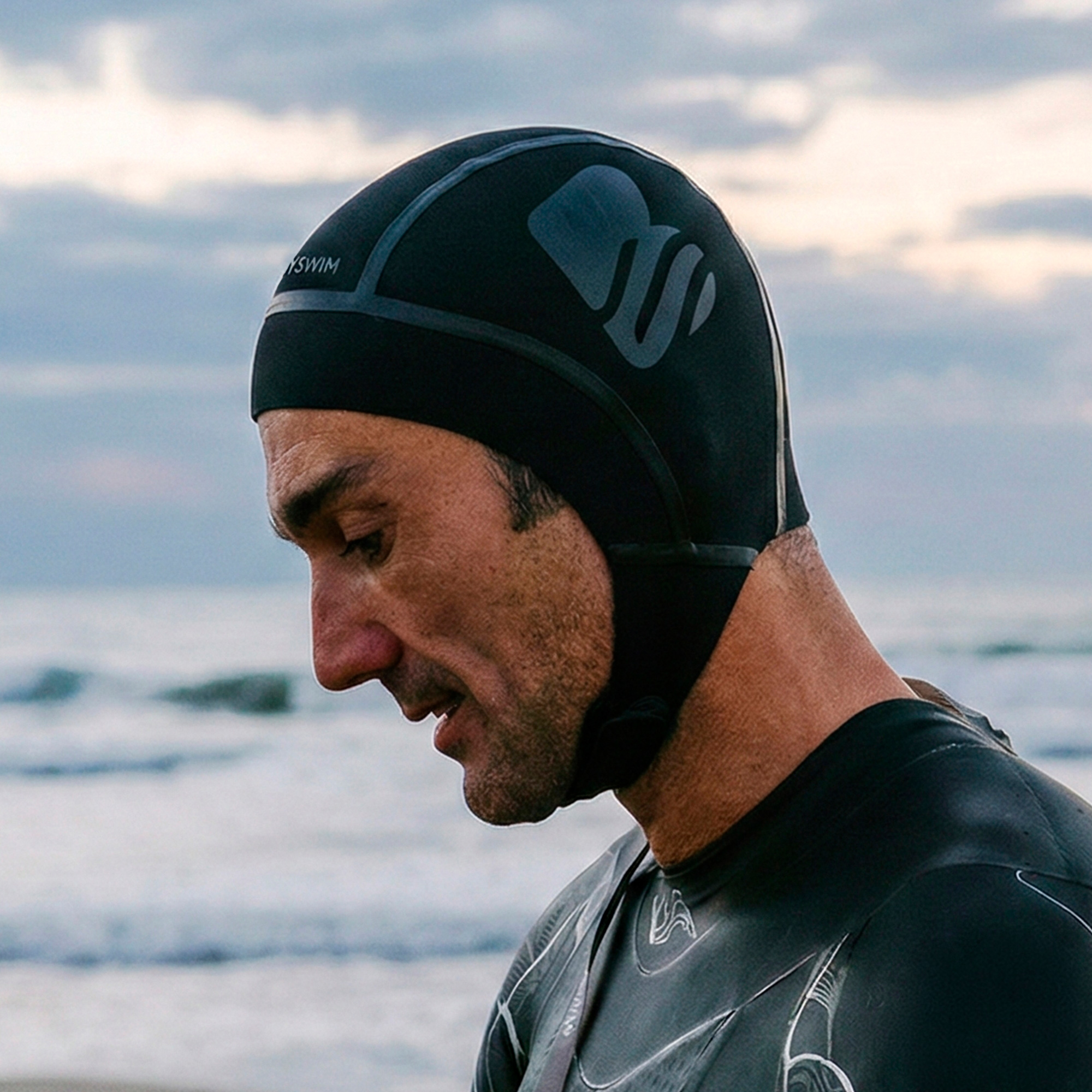 Neoprene Swim Cap Buddyswim Ultra Warmth 3.5mm Black D Neoprene Swim Cap Buddyswim Ultra Warmth 3.5mm Black - Image 1